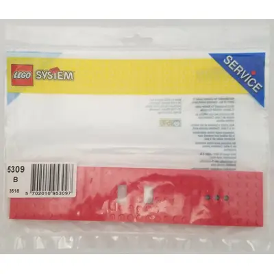 Wagon Plate Red 6 x 28