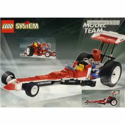 Wyścigowiec "Dragster" na superpaliwo