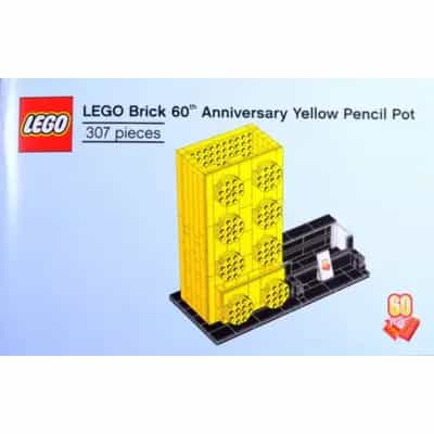 LEGO Brick 60th Anniversary Yellow Pencil Pot