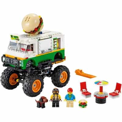 Monster truck z burgerami