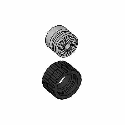 Small Wide Tire & Hub