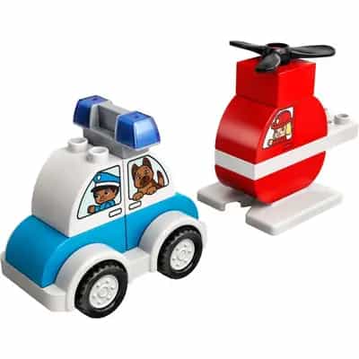 Fire Helicopter & Police Car