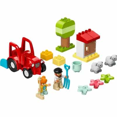 Traktor i zwierzęta gospodarskie