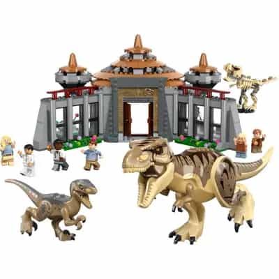 Centrum dla odwiedzających: atak tyranozaura i raptora