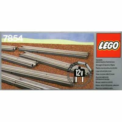 8 Straight Electric Rails Grey 12V