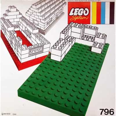 2 Large Baseplates, Green/Yellow