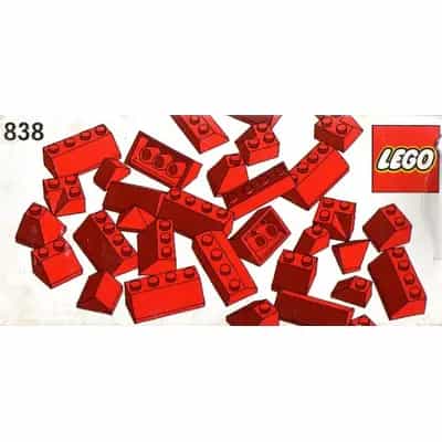 Red Roof Bricks Parts Pack, 45°
