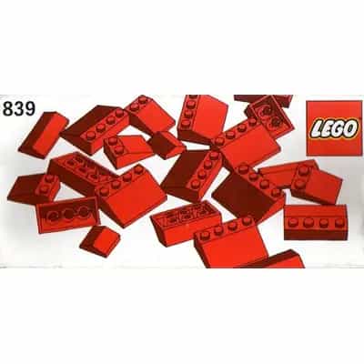 Red Roof Bricks Parts Pack, 33°