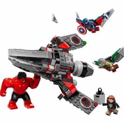LEGO 76292 Kapitan Ameryka kontra Czerwony Hulk — bitwa