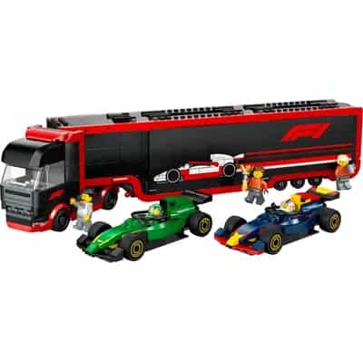 LEGO 60445 F1® Ciężarówka z bolidami RB20 i AMR24 F1®