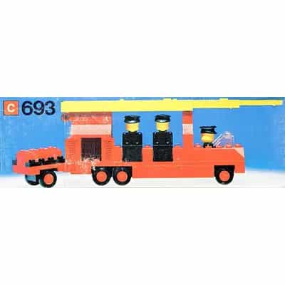 Fire engine with firemen