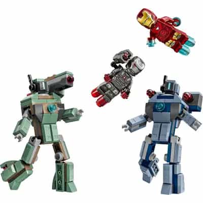 LEGO 76320 Iron Man i War Machine kontra drony Hammera