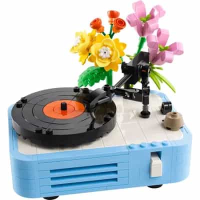 Gramofon z kwiatami