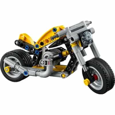Żółty motocykl