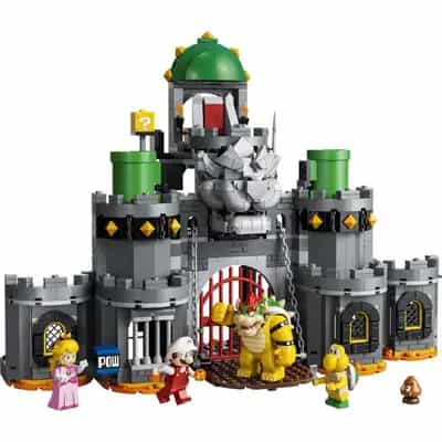Fire Mario i Bowser na zamku