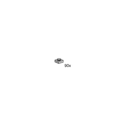 1x1 Stud Medium Grey