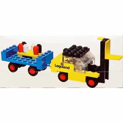 Forklift with Trailer