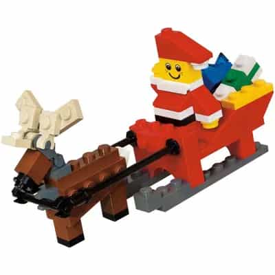 Father Christmas with Sledge Building Set