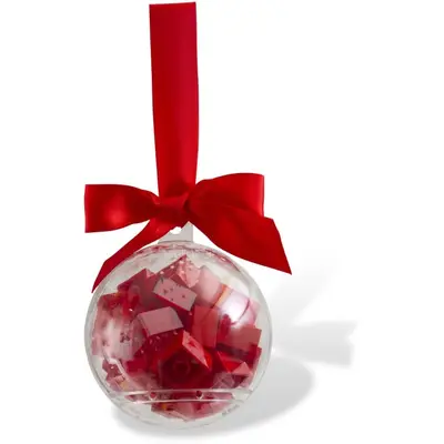 Holiday Bauble with Red Bricks