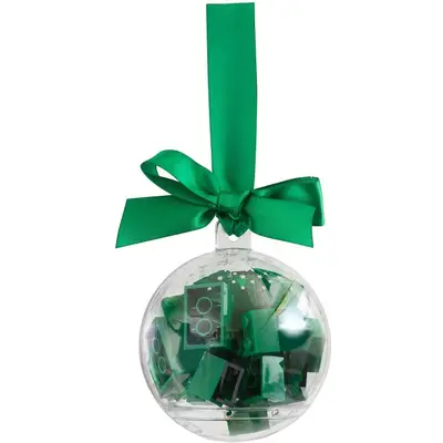 Holiday Bauble with Green Bricks